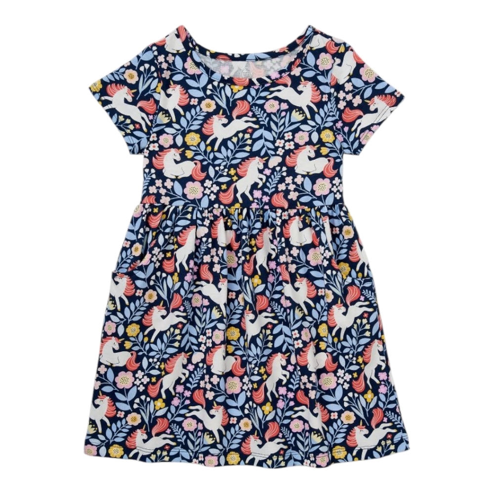 Wonder Nation Blue and Pink Casual Sundress Size 2